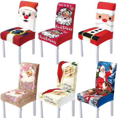 Christmas Dining Chair Cover Dustproof Home Decor