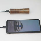 Bamboo Wood Round Tube Power Bank