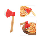 Axe-shaped Bamboo Handle Pizza Cutter