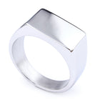 Rectangular Titanium Steel Ring
