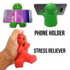 Custom 3.5" Squeezable Smile Face Guy Phone Holder