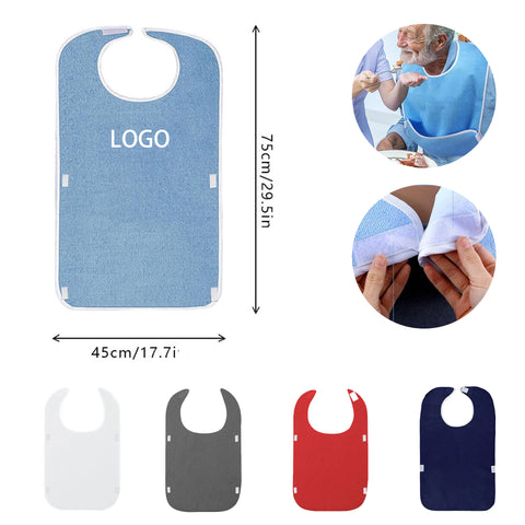 Waterproof Adult Bibs With Pocket