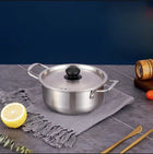 Korean Ramen Cooking Pot with Lid and Double Handle