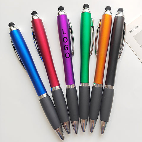 Led Twist Light Pen Laser Logo Stylus