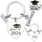 Class of 2026 Heart Graduation Keychain