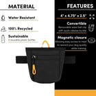Dog Treat Pouch Waist Clip Magnetic Closure Training Bag
