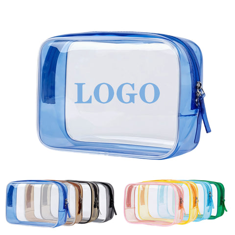 Clear Cosmetic Toiletry Bag With Zipper
