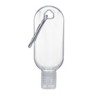 Travel-Sized Transparent Plastic Keychain For Hand Sanitizer