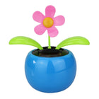 Solar-Powered Dancing Flower Toy Car Decor