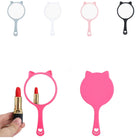 Cat-Shaped Portable Hand Mirror