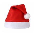 Christmas Cozy Plush Red And White Holiday Hat