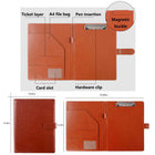 A4 Leather Professional Multifunctional Folder