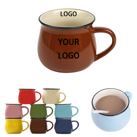 8.45 Oz Ceramic Mini Wide-Body Mug