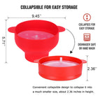 Collapsible Silicone Microwave Popcorn Bowl