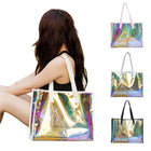 Clear Iridescent PVC Tote Bag