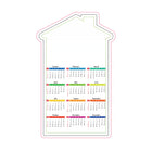 Full Year Monthly Magnetic Calendar For Fridge