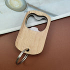Wood & Stainless Steel Keychain Opener
