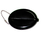 Oval Sof-Touch Squeeze Coin Purse Keyring