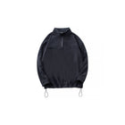 Double-Sided Fleece Drawstring Half-Zipper Sweatshirt