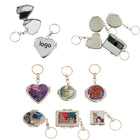 Full Color Folding Mirror Keychain Makeup Mirror W/ Keyring