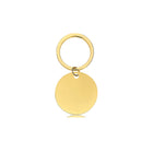 Circular Shaped Stainless Steel Keychain