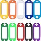 Plastic Key Tags With Split Ring Label Window