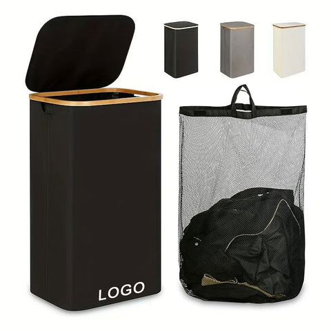 110L Large Laundry Hamper with Handle and Lid