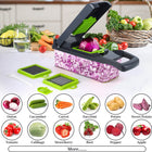 14-in-1 Multifunctional Vegetable Chopper with 8 Blades