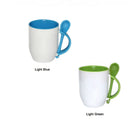12Oz Ceramic Cup With Spoon
