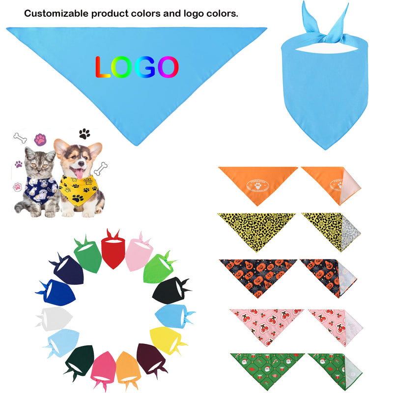 Polyester Full Color Triangle Pet Bandanna (25