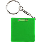 Square Retractable Measuring Tape Keychain With Level