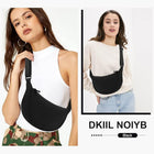 Unisex Nylon Waterproof Outdoor Leisure Half Moon Bag
