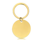 Stainless Steel Metal Round Brand Keychain
