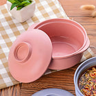 Wheat Straw Noodle Bowl With Lid And Spoon Set Of 3