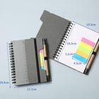 Spiral Notebook With Sticky Pen And Ruler