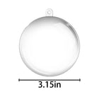 Christmas Transparent Acrylic Round Decorative Ball