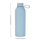 17Oz Stainless Steel Rubber Coated Double Wall Water Bottle