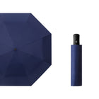Triple Fold Black Rubber Sunshade Umbrella