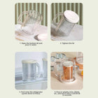 Food Grade Clear Plastic Double Wall Frozen Beer Mug(Ocean)