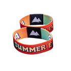 Sublimation Printed Event Wristband With Custom Woven Label