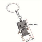 Vintage Metal Movable 3D Robot Charm Robot Keychains