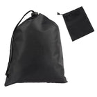 Black Polyester Drawstring Pocket