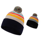 Colorful Striped Knit Hat