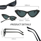 Plastic Narrow Cat Eye Sunglasses