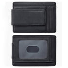Genuine Leather Magnetic Money Clip Wallet