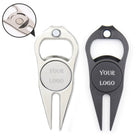 Magnetic Golf Green Fork With Opener