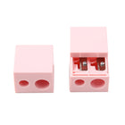 Square Pencil Sharpener With Two Holes
