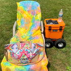Tie-Dye Beach Towel Lounger Cover