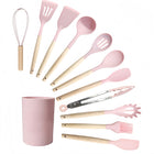 12 Piece Non-Stick Silicone Spatula Cookware Set