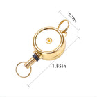 Zinc Alloy Carabiner Badge Reel